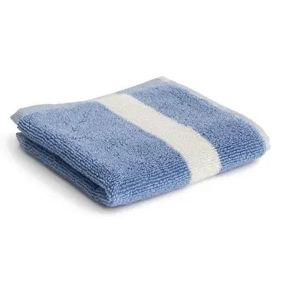 Hay - Striped Guest Towel | Light Blue