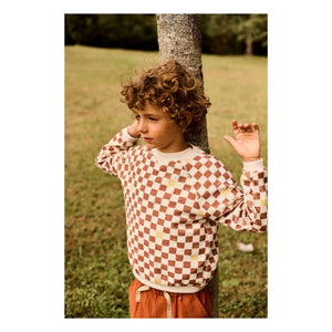 Arsène et Les Pipelettes - Damier Terry Sweat | Brown