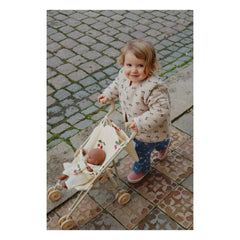 Konges Sløjd - Cherry Stroller for Dolls and Toy Dolls | Beige