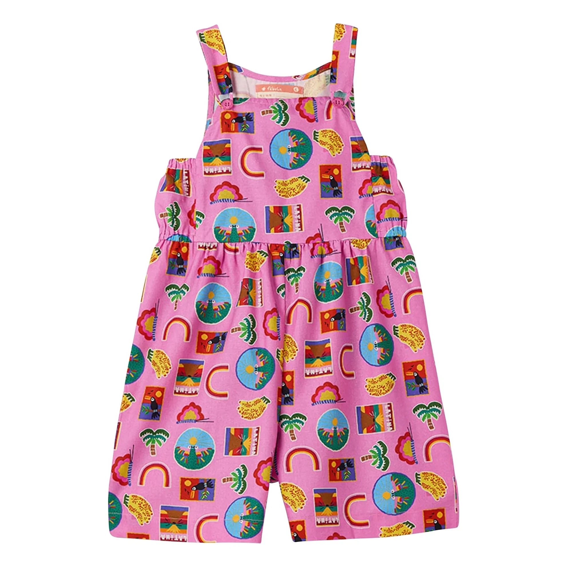 Fabula - Rainbow Romper | Pink
