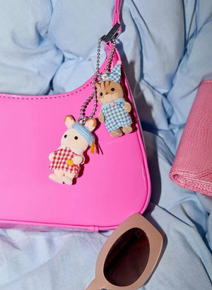 Sylvanian Families - Chocolate Baby Rabbit Keychain
