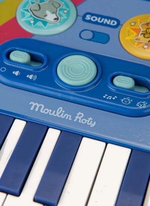 Moulin Roty - Synthesizer Piano - Puce & Pilou | Blue