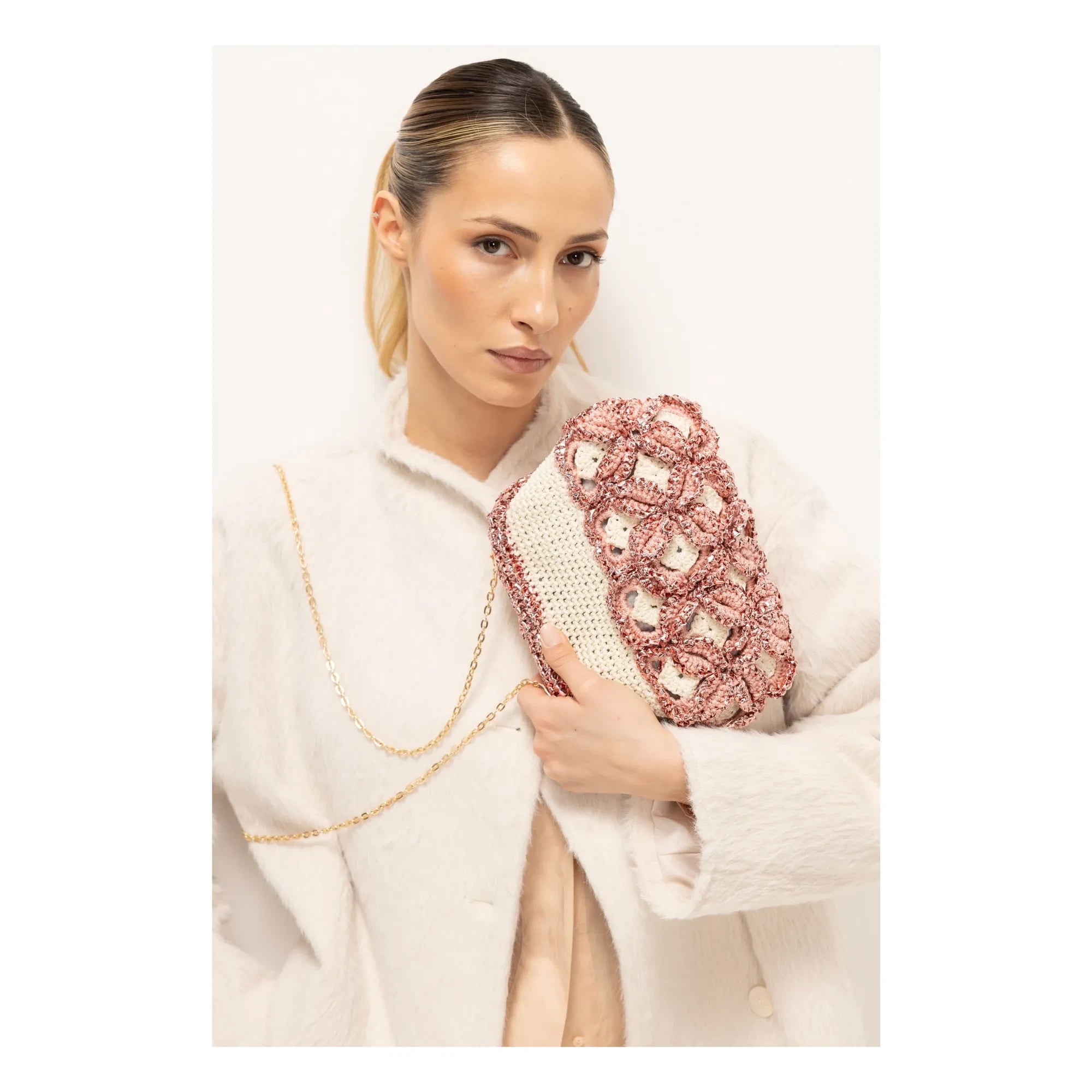 Nadia Dafri - Aysenur Clutch Çanta | Krem