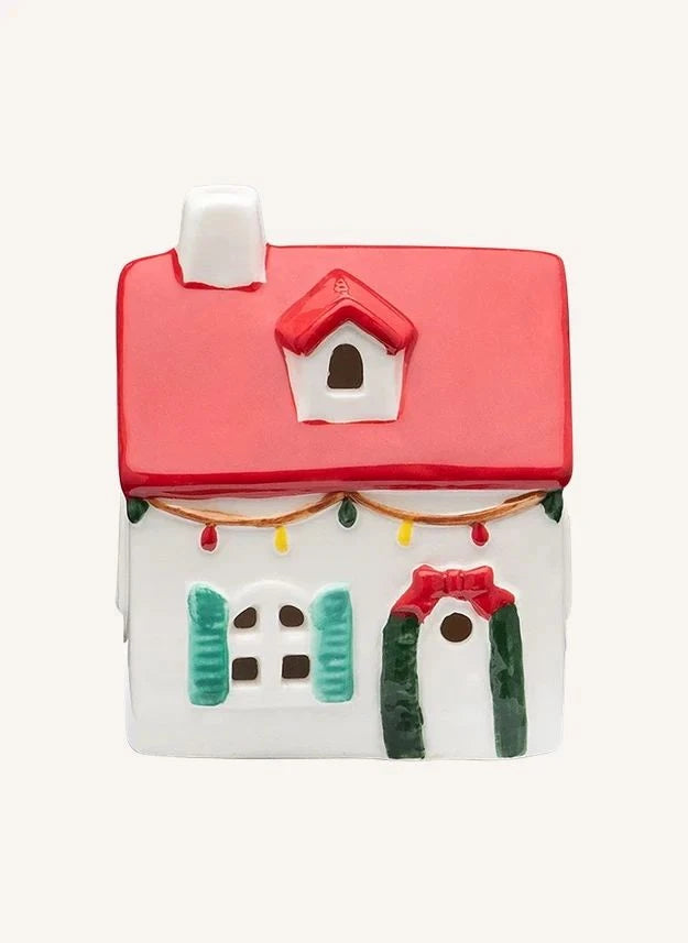 Anna + Nina - Santa LED Light House | White