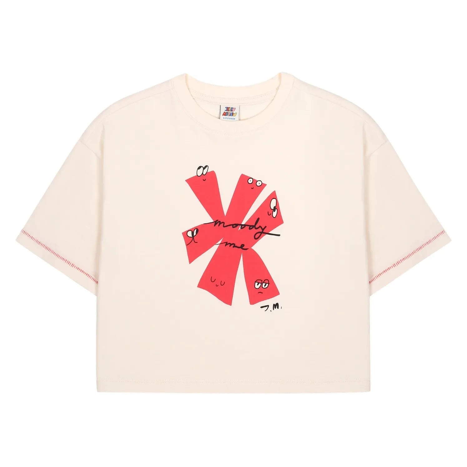 Jelly Mallow - Moody Me T-shirt | Ecru