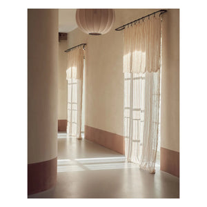 Maison de Vacances - Vice Versa saçaklı perde, bayadère keten tül | Havana