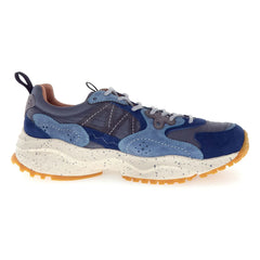 Flower Mountain - Solin Suede and Nylon Sneakers | Blue