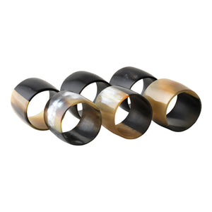 Broste Copenhagen - Horn Napkin Rings - Set of 6