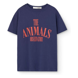 The Animals Observatory - Pupfish Organic Cotton T-shirt | Navy Blue