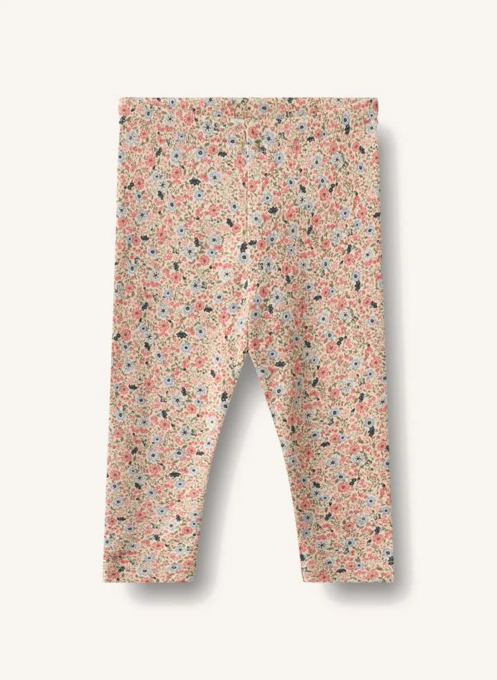 Wheat - Jules Fleuri Organic Cotton Tights | Peach