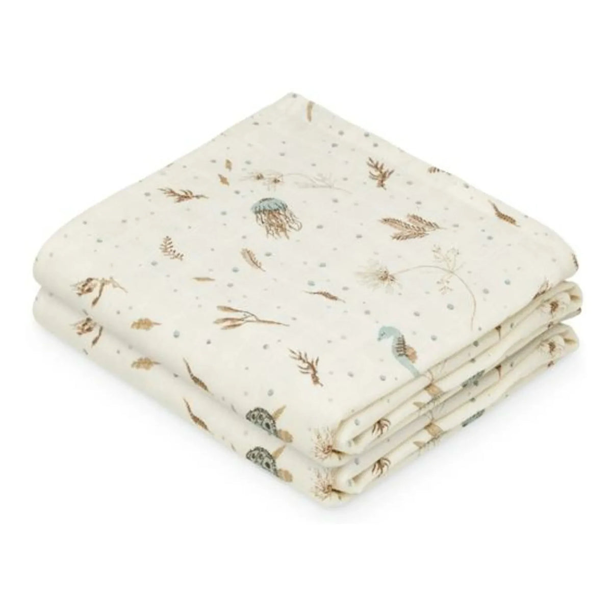 Cam Cam - Sea Garden Baby Diapers - 2-Pack | Blue