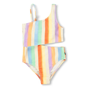 Molo - Naan Asymmetric Swimsuit Made from Recycled Fibers | Orange