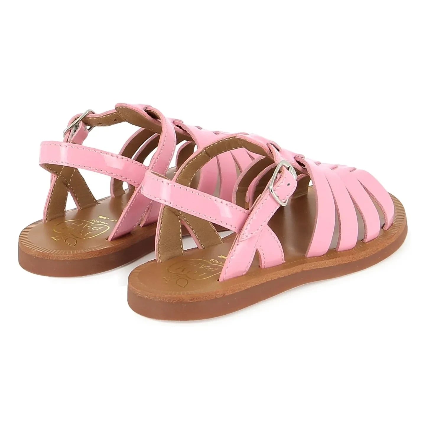 Pom d'Api - Plagette Strap Patent Sandals | Candy Pink