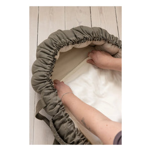 Sebra - 3-in-1 baby crib mattress protector cover | White