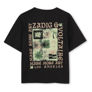 Zadig & Voltaire - Jersey Make More Art T-Shirt | Black