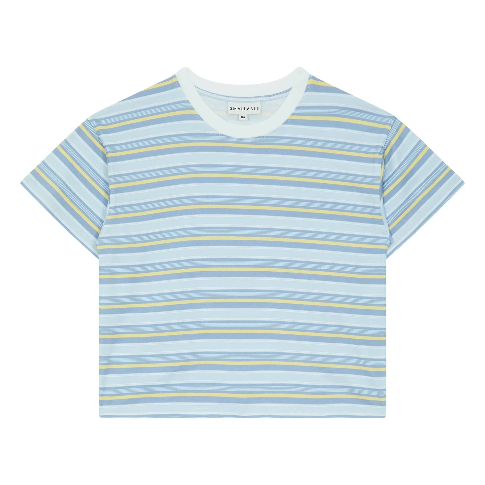 Smallable Kid - Liv striped organic cotton T-shirt | Light blue