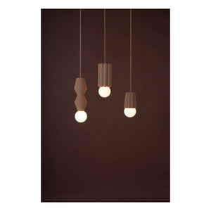 Schneid Studio - Stucco Ceramic Pendant Lamp | Brown
