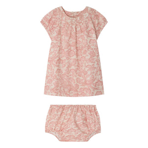 Bonpoint - Cachouli Fleurie Organic Cotton Dress | Powder Pink