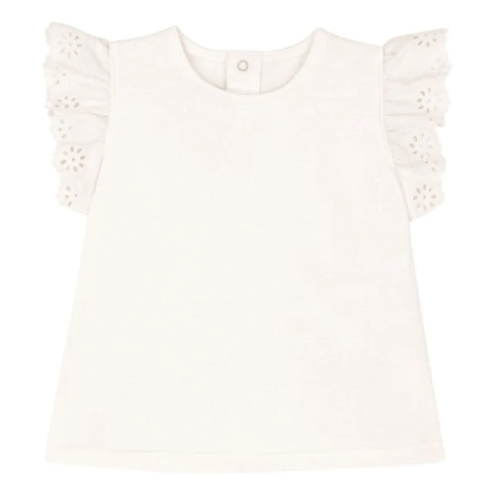 Petit Bateau - Broderie Anglaise T-Shirt | White