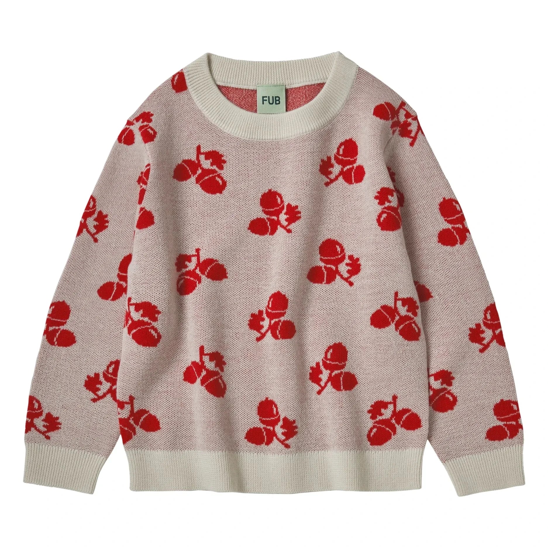 FUB - Acorn Fine Knit Merino Wool Sweater | Ecru