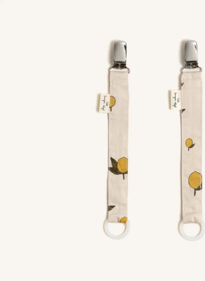 Konges Sløjd - Lemon Pacifier Clips - Set of 2