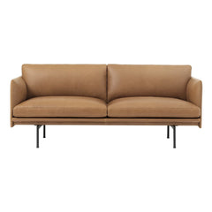 Muuto - Outline Leather 2-Seater Sofa | Cognac