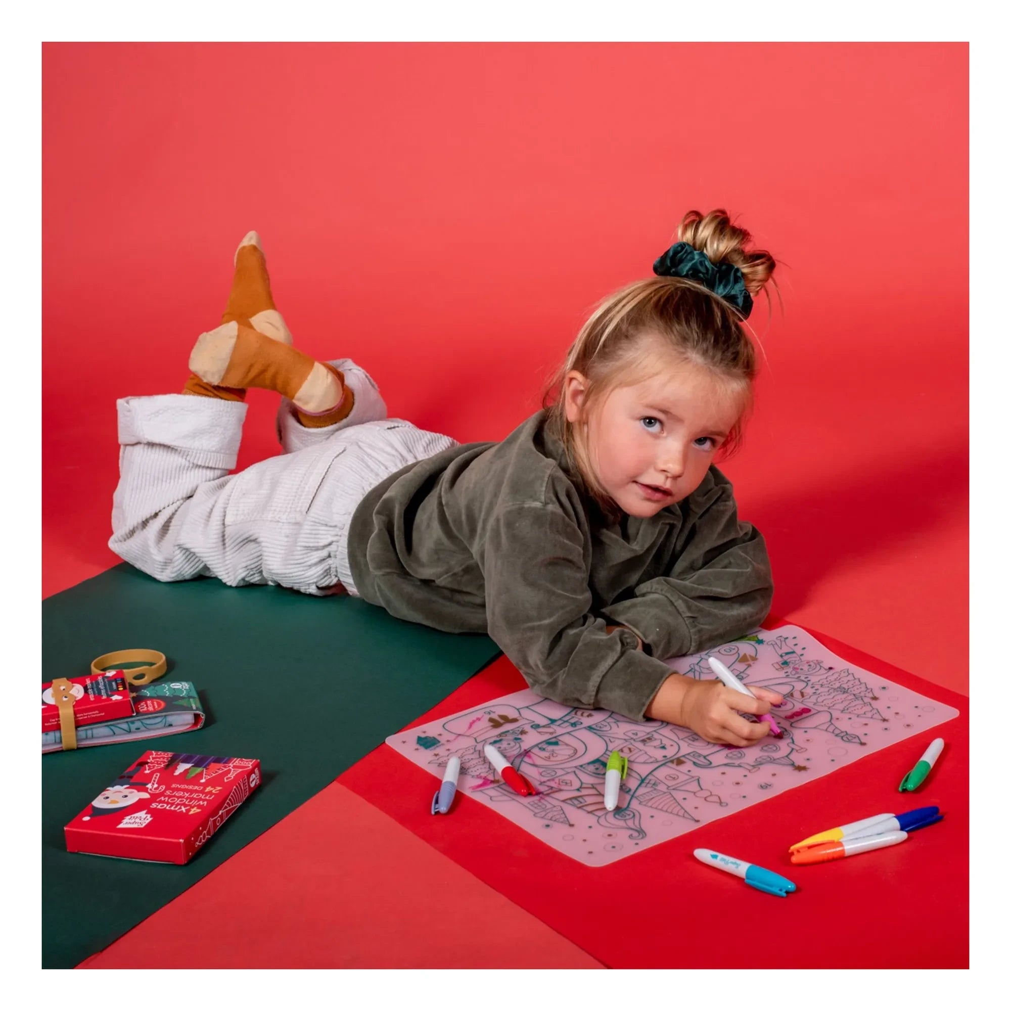 Superpetit - 5 Felt Christmas Village Painting Set