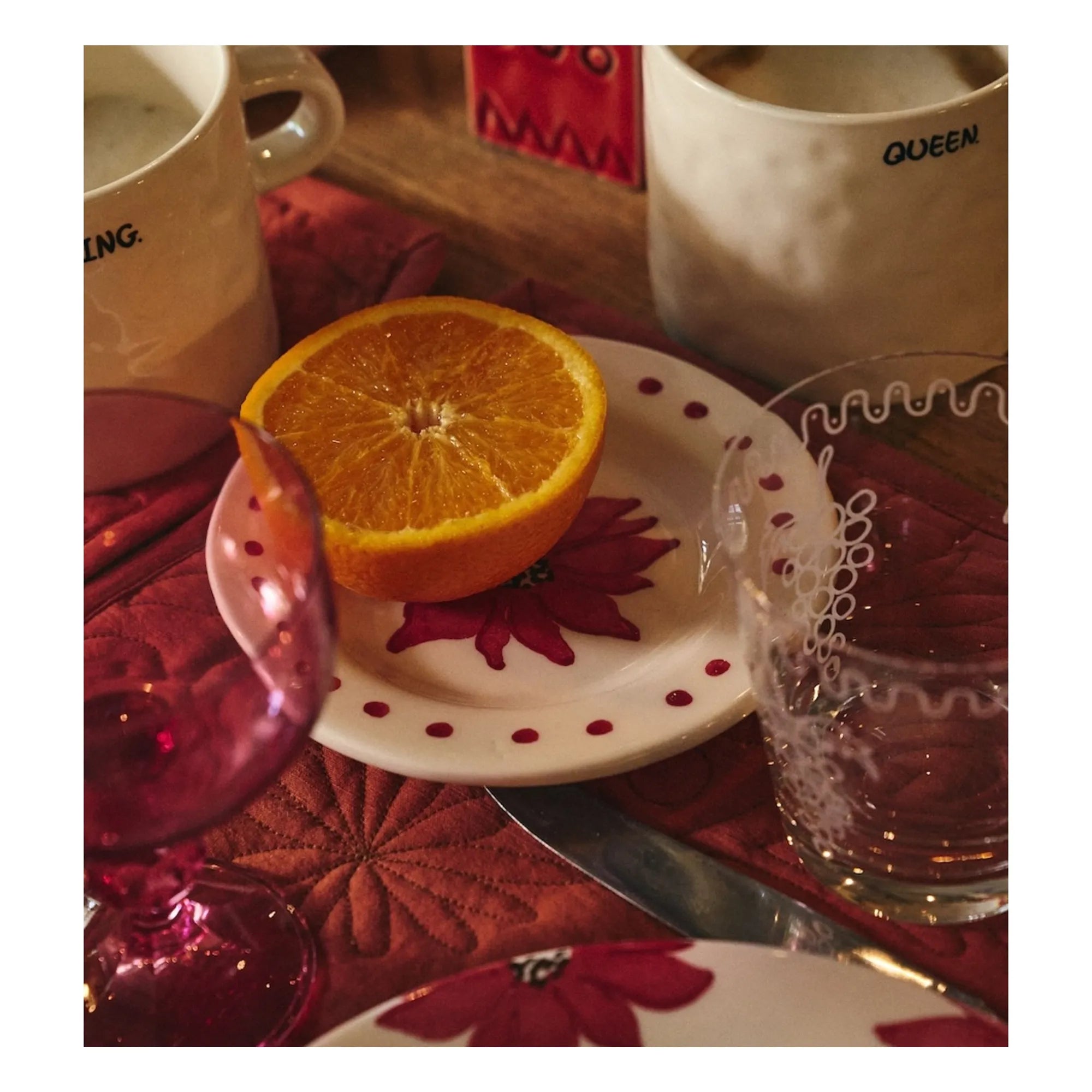 Anna + Nina - Fiorita Plate | Red