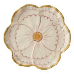 Rice - Flower Ceramic Plate | Pink
