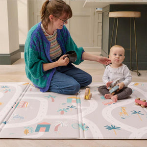 FOLDiMATS Playmat 130x190cm - Tropic Trails Lumi-Play Mats-Tropic Trails Lumi-130x190cm | Natural Baby Shower