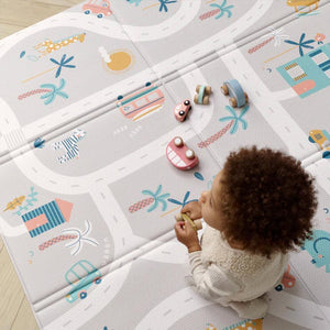 FOLDiMATS Playmat 130x190cm - Tropic Trails Lumi-Play Mats-Tropic Trails Lumi-130x190cm | Natural Baby Shower