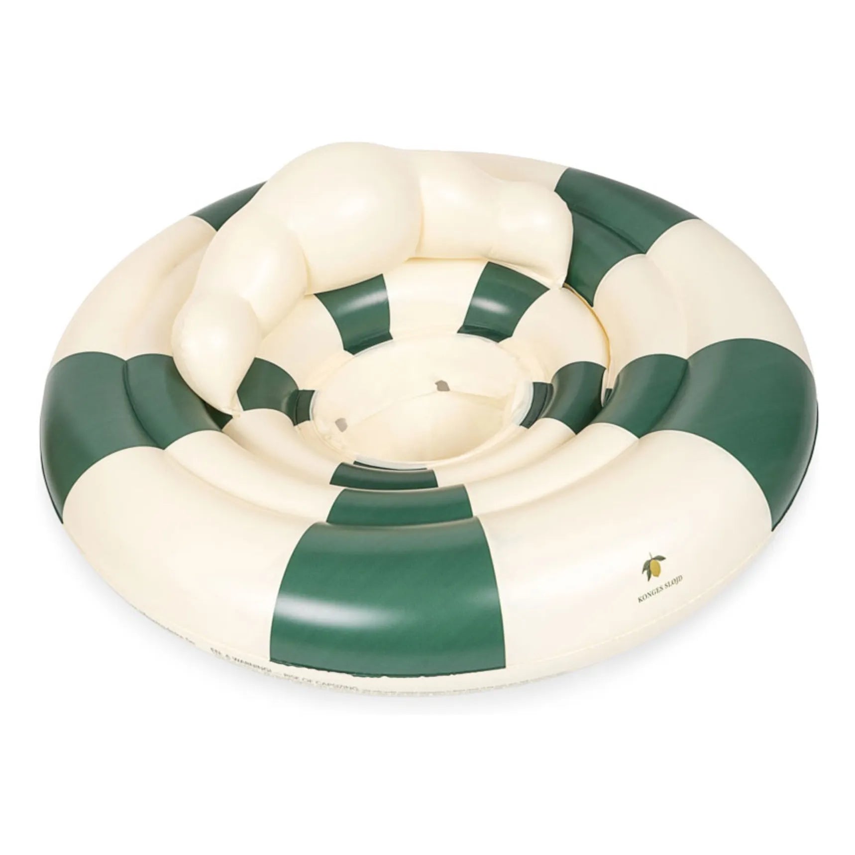 Konges Sløjd - Green striped baby seat cushion | Green