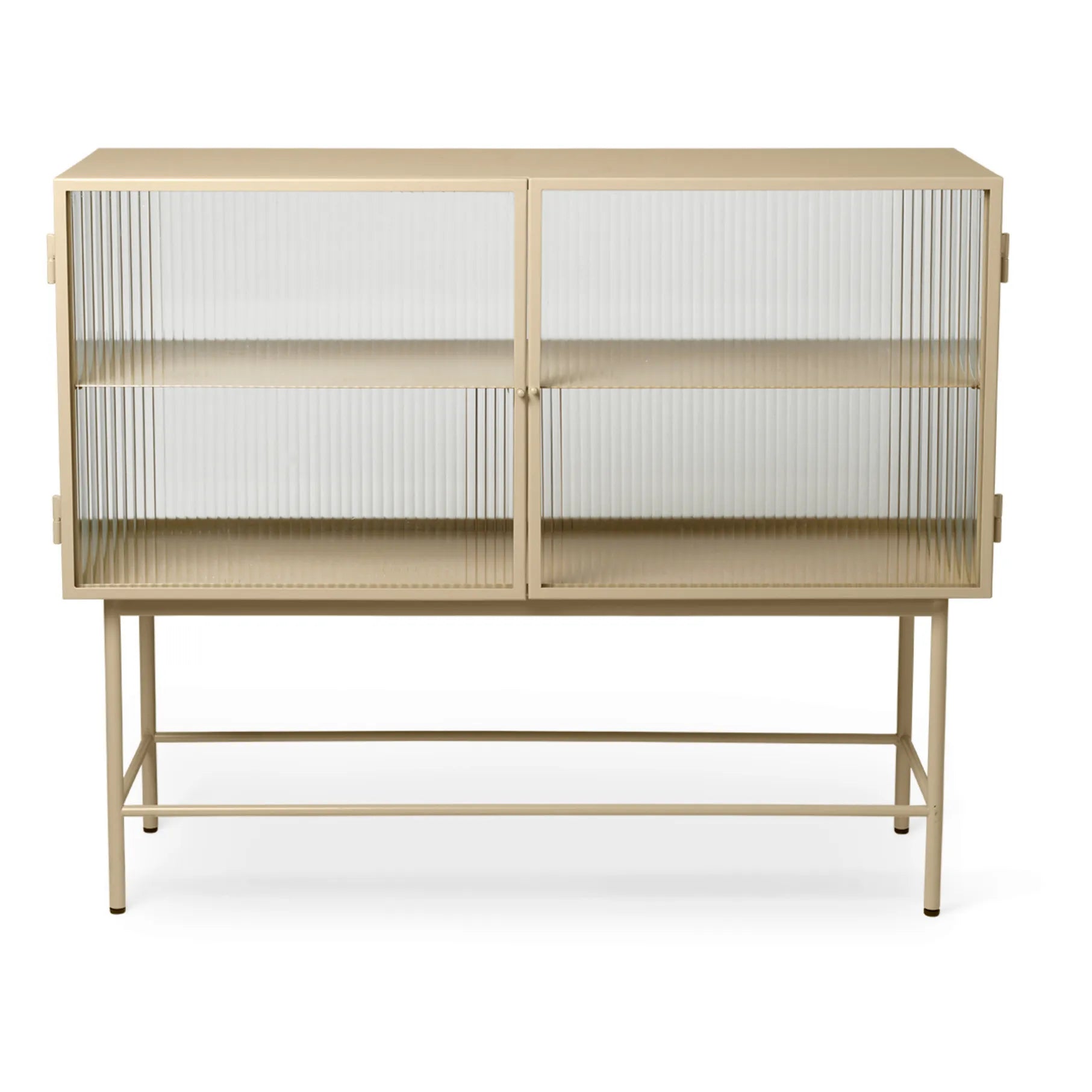 Ferm Living - Haze Striped Glass and Metal Console | Beige