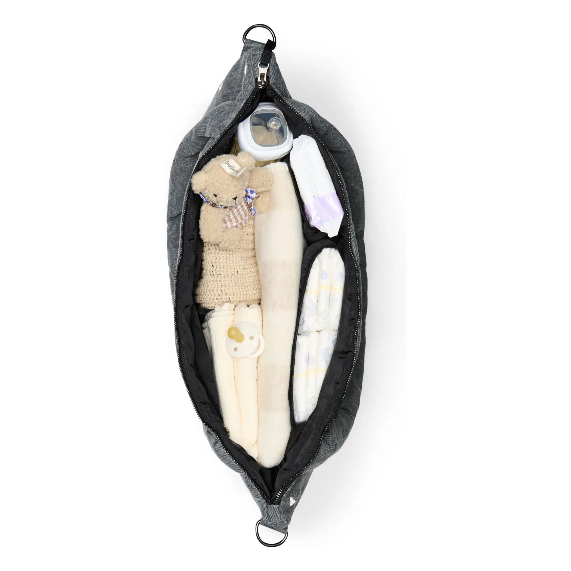 Studio Noos - Hearts Baby Care Bag | Gray