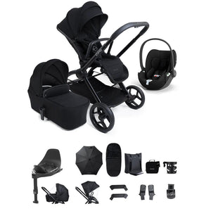 iCandy Core 2 Black Complete Travel Bundle with CYBEX Cloud T and Base-Travel Systems-Black- | Natural Baby Shower
