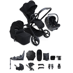 iCandy Core 2 Complete Travel Bundle with Cocoon 360 and Base-Travel Systems-Black- | Natural Baby Shower