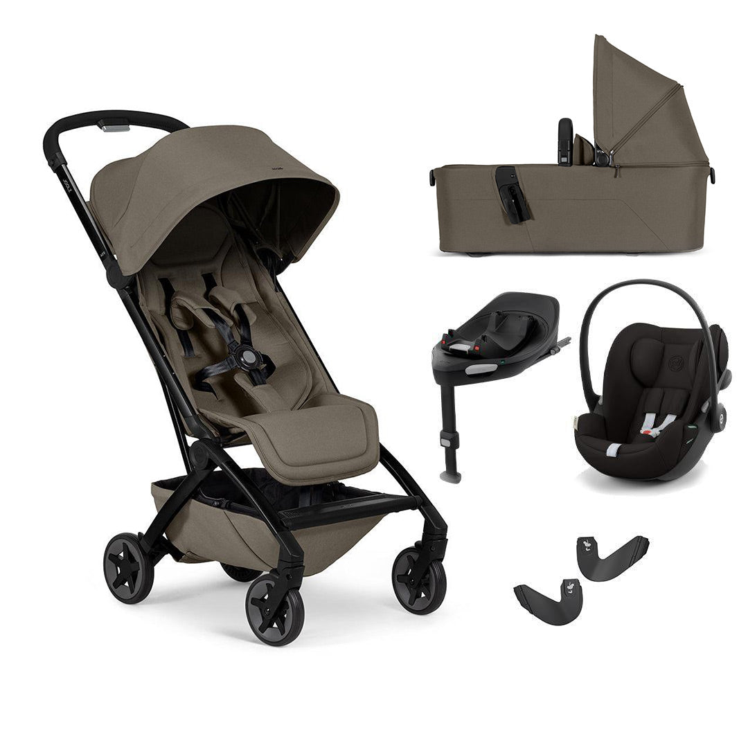 Joolz Aer2 | CYBEX Cloud Travel System-Travel Systems-Hazel Brown-With Carrycot | Natural Baby Shower