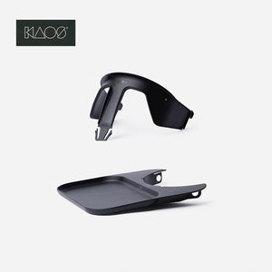 KAOS Safety Rail & Tray - Charcoal Black-Highchair Accessories-Charcoal Black- | Natural Baby Shower