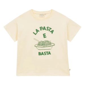 Arsène et Les Pipelettes - La Pasta E Basta Organic Cotton T-Shirt | Ecru