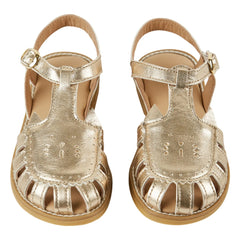 Emile et Ida - Leather Cat Sandals | Gold