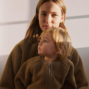 Liewood Calina Pile Jacket - Oat-Coats-Oat-104 | Natural Baby Shower