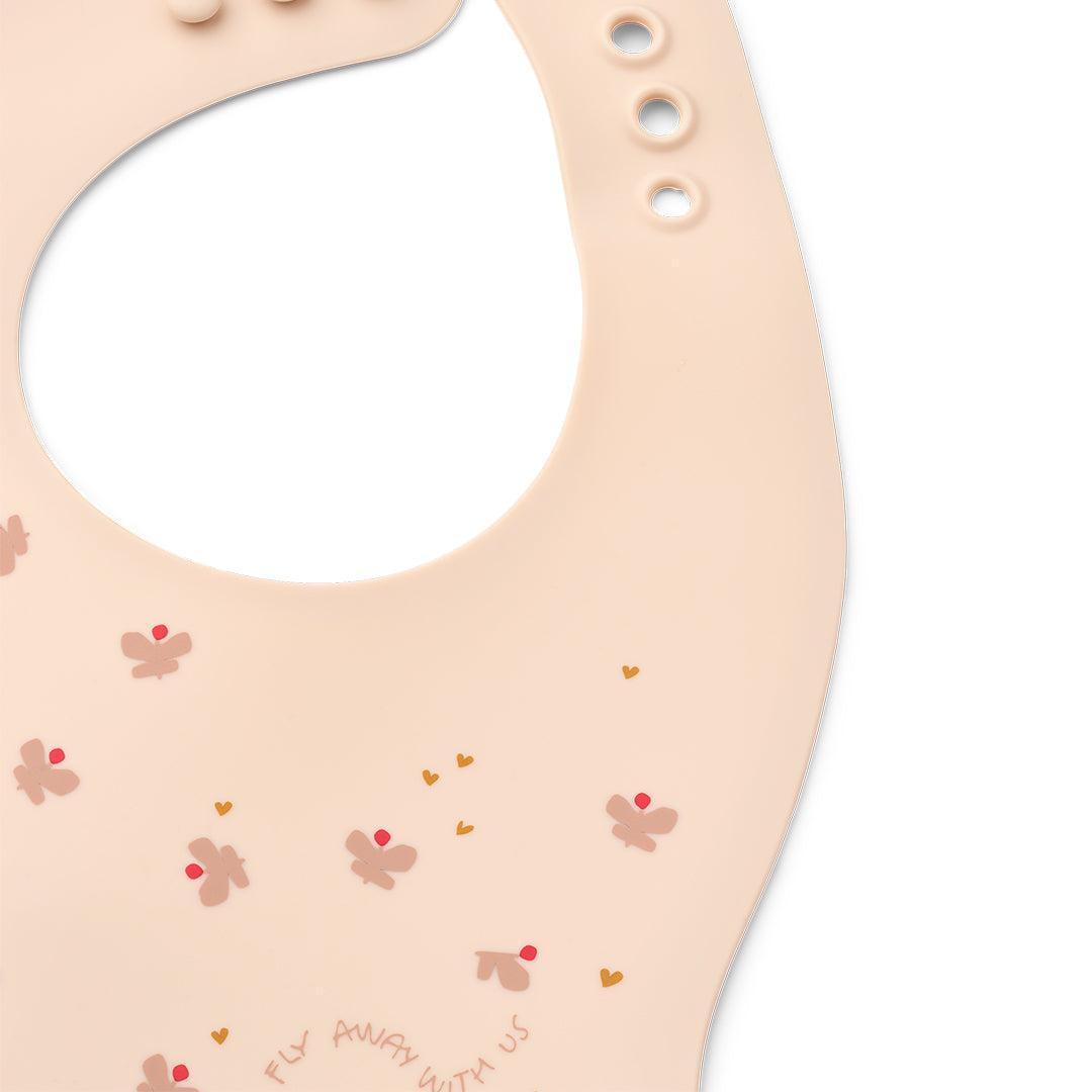 Liewood Ember Printed Bib 2-pack - Mini Butterfly / Apple Blossom-Bibs-Mini Butterfly / Apple Blossom-One Size | Natural Baby Shower