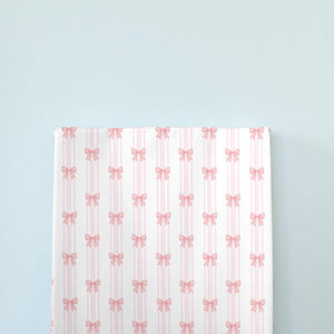 The Little Bumble Co. Anti Roll Changing Mat - Pink Bows-Changing Mats-Pink Bows-one size | Natural Baby Shower