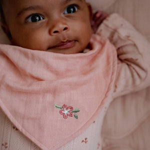 Little Dutch Bandana Bib Set of 2 - Pure Blossom-Bibs-Pure Blossom-One Size | Natural Baby Shower