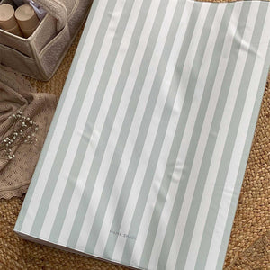 Mama Shack Anti Roll Changing Mat - Candy Stripe - Sage-Changing Mats-Candy Stripe - Sage- | Natural Baby Shower
