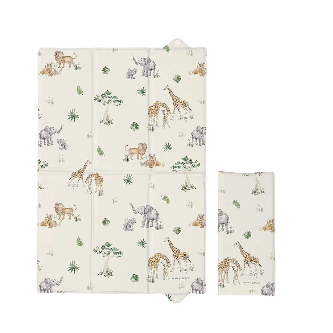 Mama Shack Foldable Travel Mat - Sweet Safari-Travel Changing Mats-Sweet Safari- | Natural Baby Shower