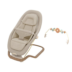 Maxi-Cosi Dove Pro Baby Bouncer - Elegance Beige-Baby Bouncers-Elegance Beige-With Toy Bar | Natural Baby Shower