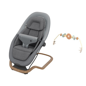 Maxi-Cosi Dove Pro Baby Bouncer - Elegance Graphite-Baby Bouncers-Elegance Graphite-With Toy Bar | Natural Baby Shower