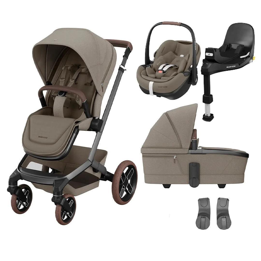 Maxi-Cosi Fame Pushchair + Pebble 360 Pro 2 Travel System-Travel Systems-Twillic Black-Black | Natural Baby Shower