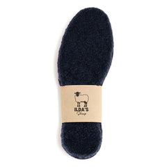 ILDA'S Sheep - Merino Wool and Cork Soles | Navy Blue